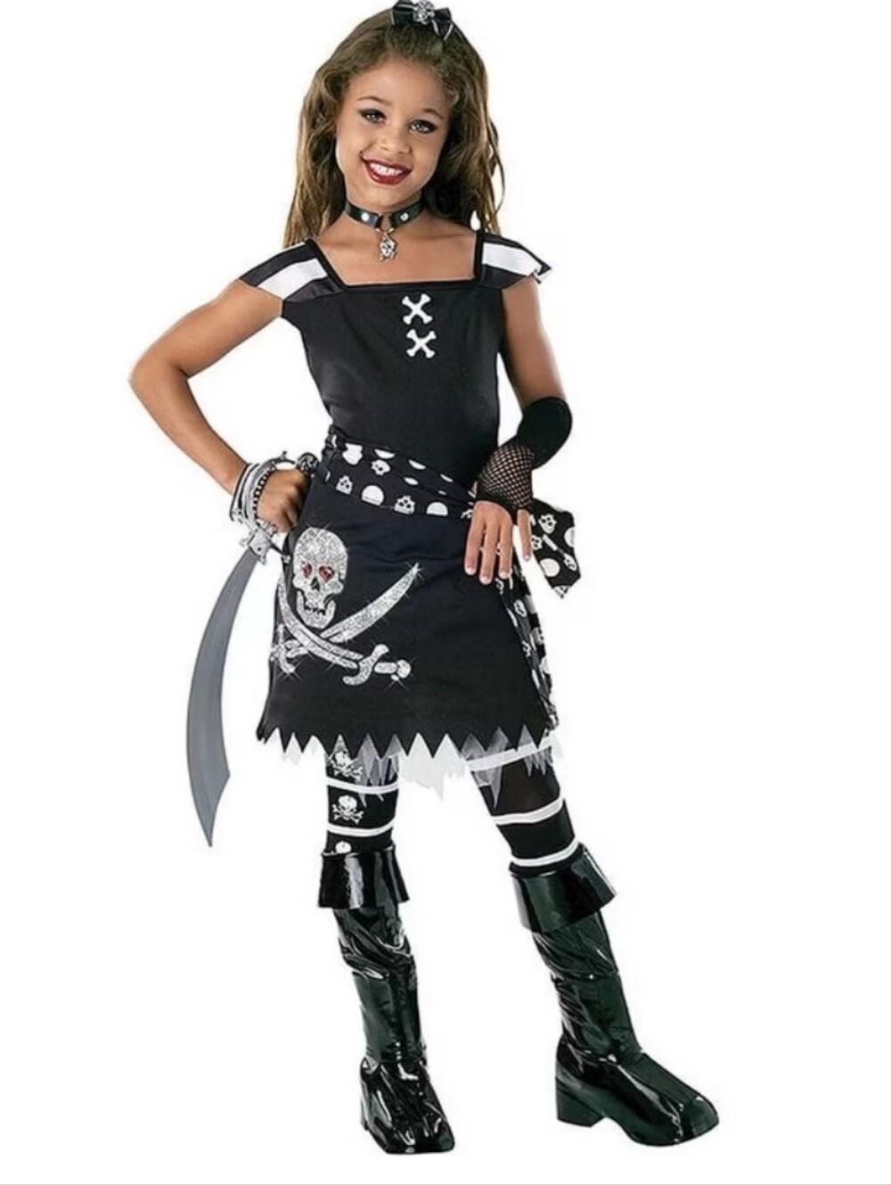 Scar-let Pirate Costume Size Medium 8/10